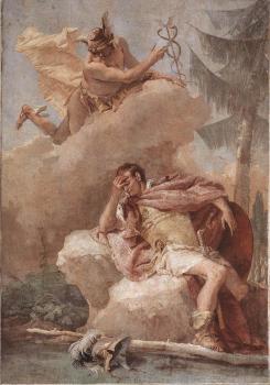 Giovanni Battista Tiepolo : Villa Valmarana Mercury Appearing to Aeneas